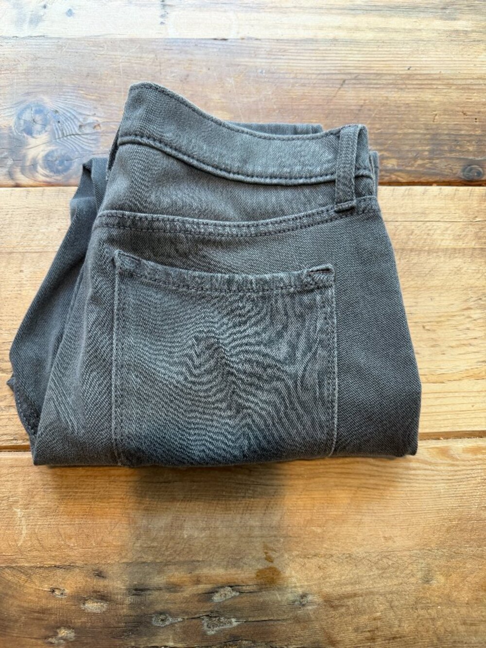 Banana Republic Super Stretch Legging Fit Jean Washed Gray/Black Petite Sz 27/4